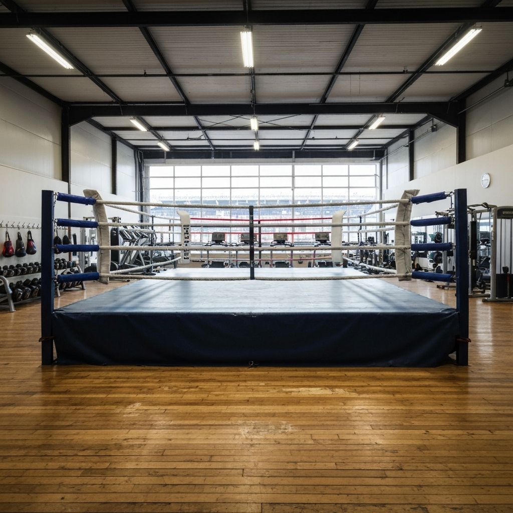 Professional boxing ring