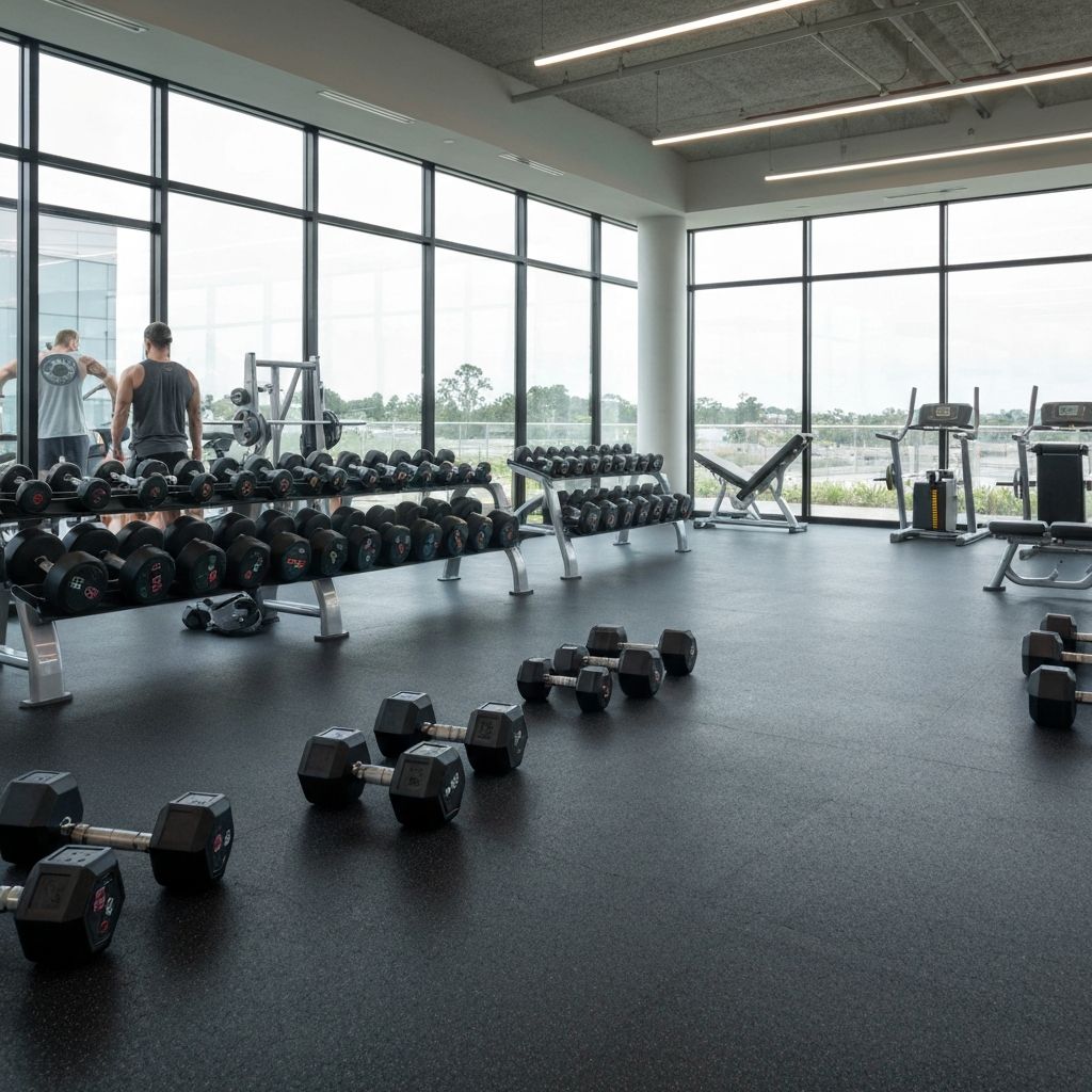 Free weights section